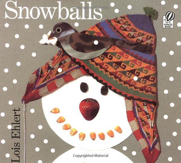 Directions for snowy birds artwork by Grade 1 students. Snowballs book review and follow-up activities. #snowballs #bookreview #kidsbooks #snowartforkids