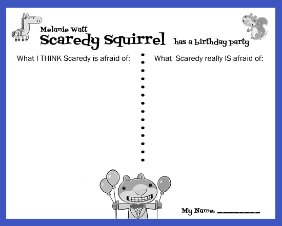 www.gradeONEderful.com Scaredy Squirrel Freebie