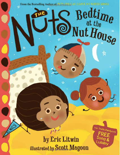 Book Review: The Nuts Bedtime at the Nut House. Video, Acorn Art, free acorn paper #bedtimeatthenuthouse #booksforkids #acorns #gradeonederful