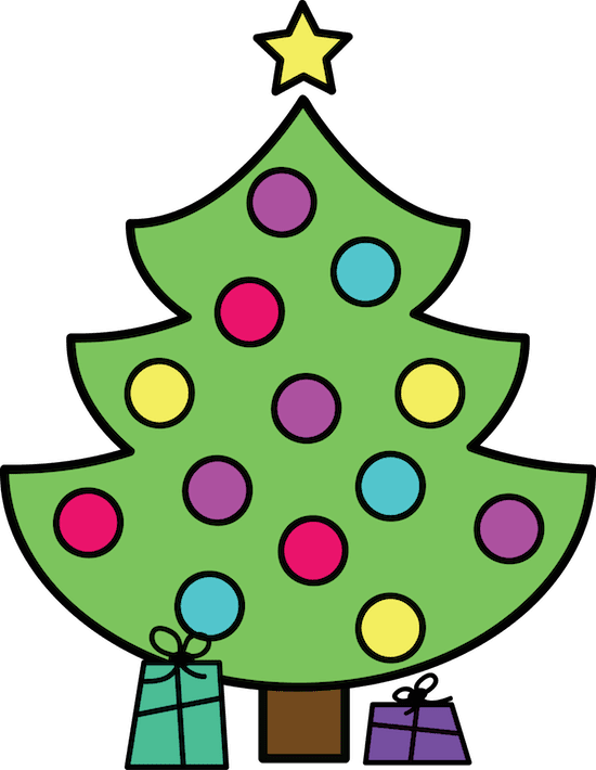 Christmas tree clipart FREEBIE by GradeONEderful.com