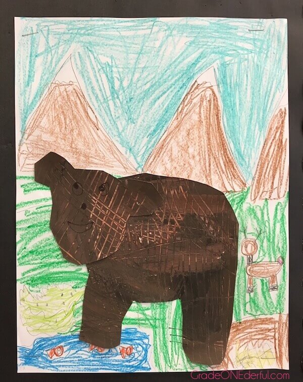 Bear paintings by 1st Grade students Bear paintings by 1st Grade students