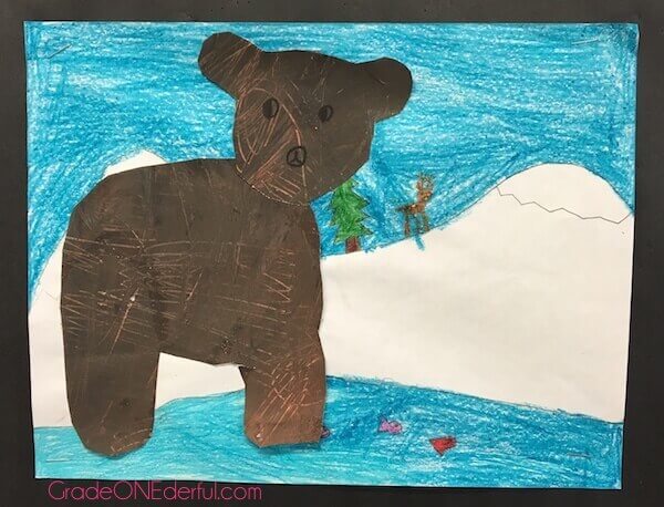 Bear paintings by 1st Grade students Bear paintings by 1st Grade students