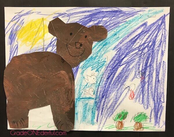 Bear paintings by 1st Grade students Bear paintings by 1st Grade students