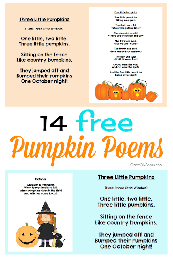 14 Free Pumpkin Poems for Kids