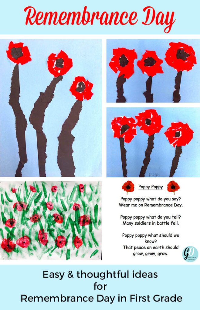 Easy Ideas for Remembrance Day in First Grade