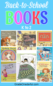 Back to School books for first grade