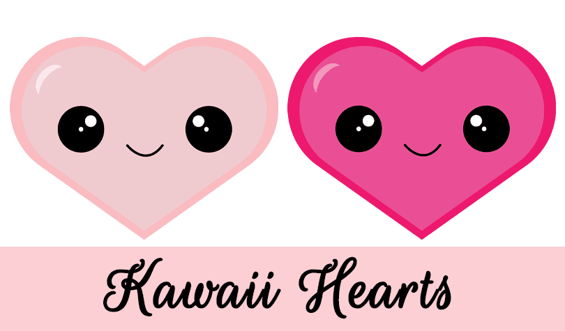 Free Kawaii Hearts Clipart by GradeONEderful.com Free Kawaii Hearts Clipart by Grade Onederful @ GradeONEderful.com