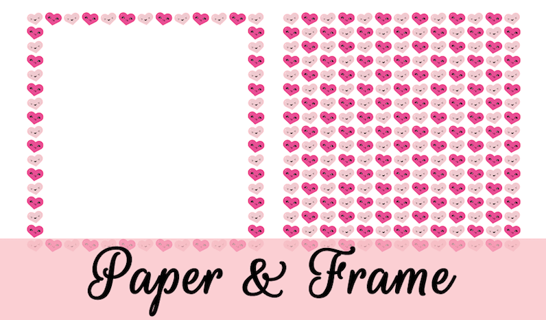 Free Kawaii Paper and Frame for Valentines by GradeONEderfulDesigns.com Free Kawaii Paper and Frame for Valentines by GradeONEderfulDesigns.com