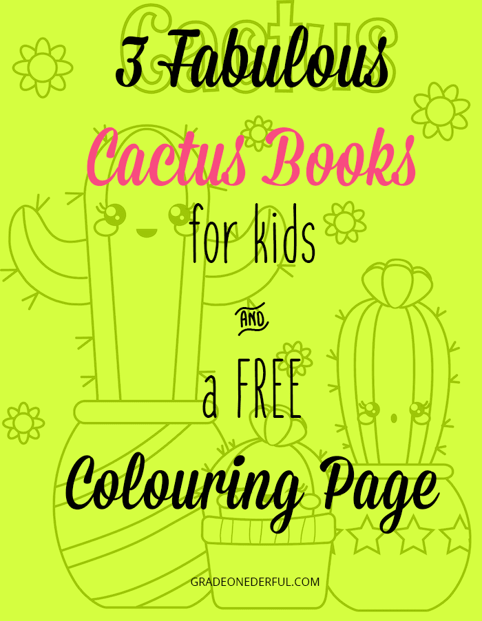 Cactus Books for Kids: Free Coloring Page