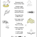 Spring Time Egg Fun: Free Poem and Sight Word Puzzle