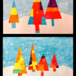 Gorgeous Tissue Trees for Christmas!