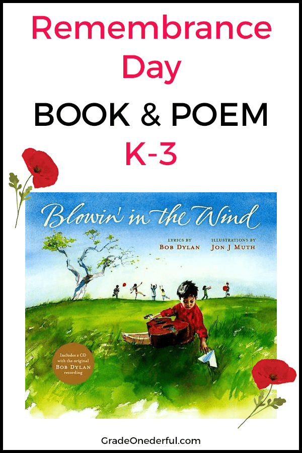 Perfect Remembrance Day Book and Poem for First Grade