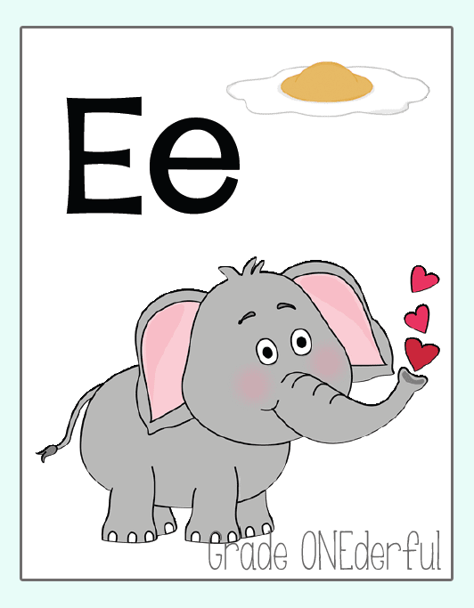 5 Free Short Vowel Posters for your classroom. Perfect for K-2