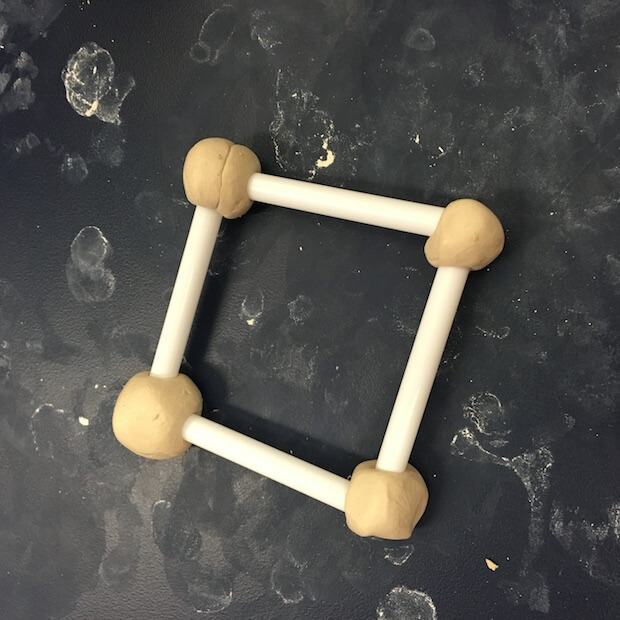 Making cubes with fast drying clay and drinking straws. GradeONEderful.com Making cubes with fast drying clay and drinking straws. GradeONEderful.com