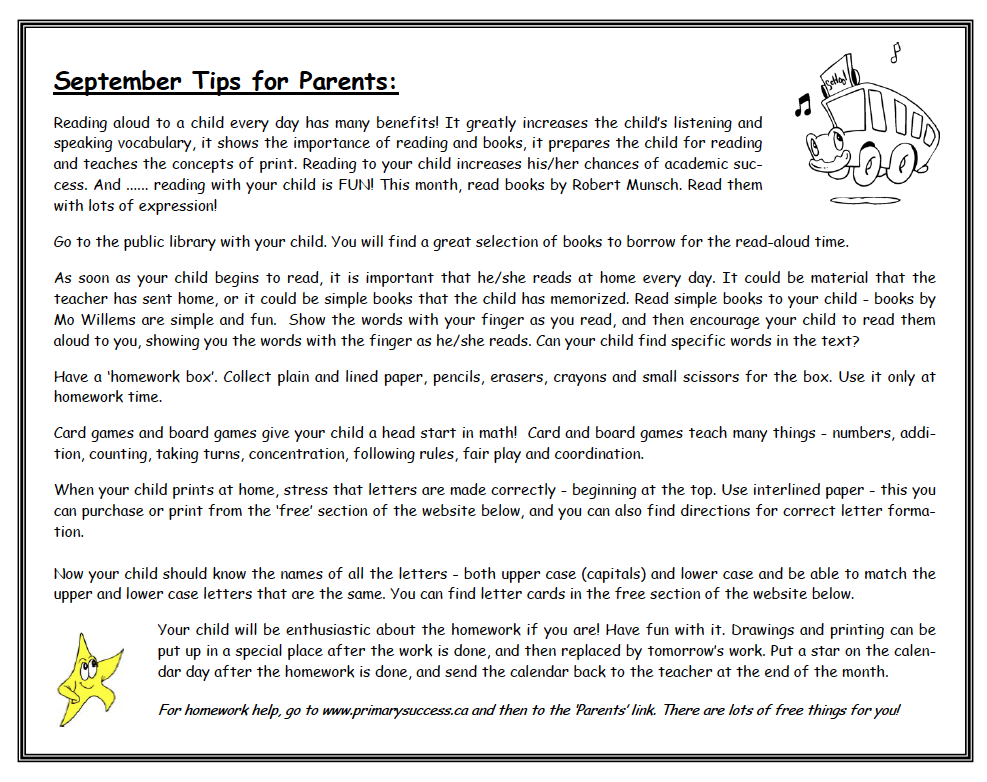 FREE and FUN Homework Calendars