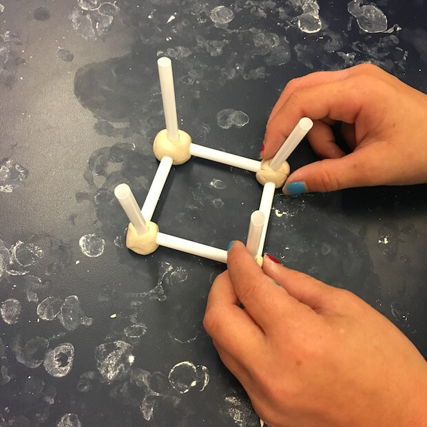 Making cubes with fast drying clay and drinking straws. GradeONEderful.com Making cubes with fast drying clay and drinking straws. GradeONEderful.com