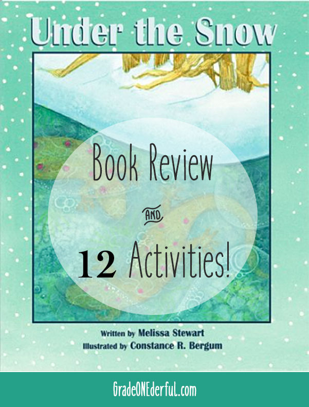 Under the Snow by Melissa Stewart. Book review AND 12 fabulous follow-up activities for first grade!