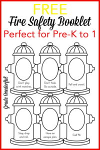 Help your kids learn about fire safety with this free booklet