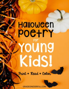 printable halloween poems for young children