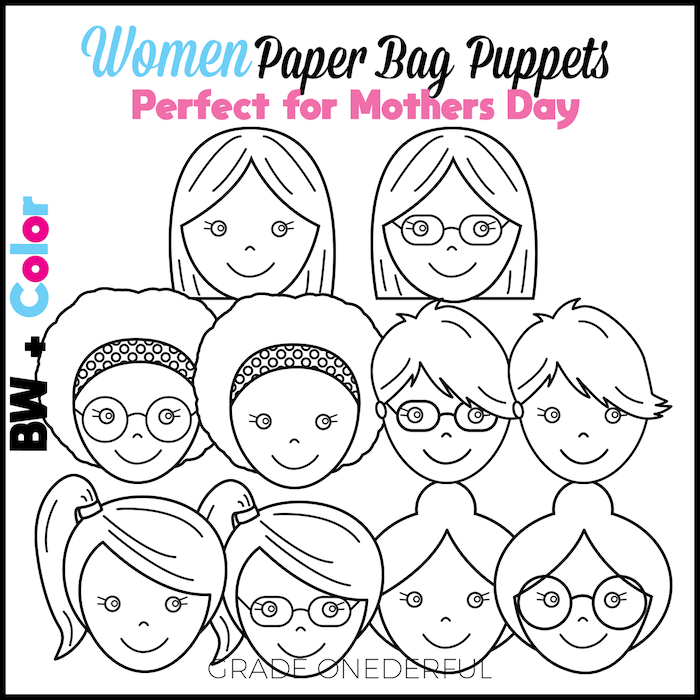 Craftivity for Mother's Day - Puppets and a Free Poem