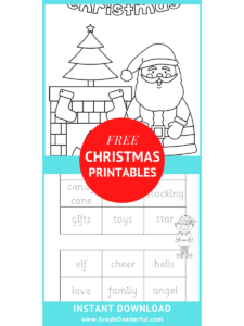 2 Free Christmas Printables for Kids: Tic Tac Toe and Colouring » Grade ...
