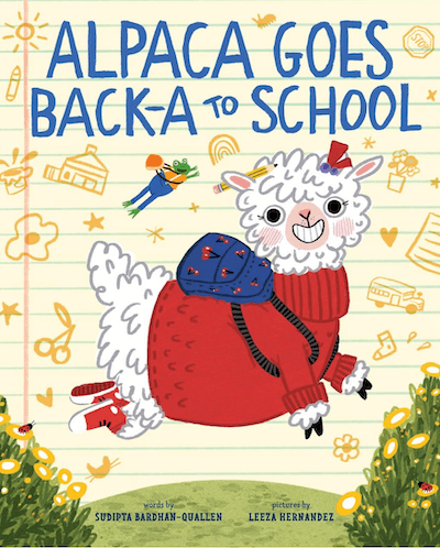 a back-to-school book about an alpaca